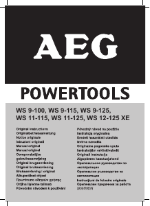 Manual AEG WS 9-115 Rebarbadora