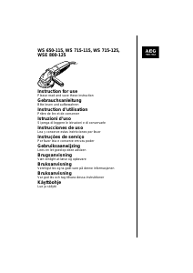 Bruksanvisning AEG WSE 800-125 Vinkelsliper