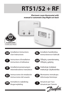 Manual Danfoss RT52 Thermostat
