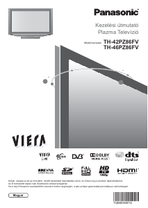 Használati útmutató Panasonic TH-46PZ86FV Viera Plazmatelevízió