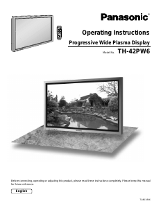 Bruksanvisning Panasonic TH-42PW6LZ Plasma TV