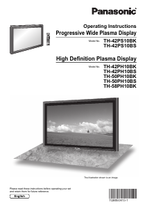Manual Panasonic TH-50PH10BS Plasma Television