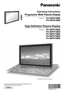 Bruksanvisning Panasonic TH-50PH10BS Plasma TV