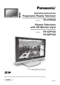 Manual Panasonic TH-50PV30A Plasma Television