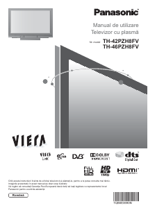 Manual Panasonic TH-46PZH8FV Viera Televizor plasma