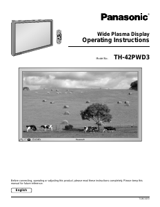 Bruksanvisning Panasonic TH-42PWD3U Plasma TV