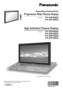 Bruksanvisning Panasonic TH-50PS9EK Plasma TV