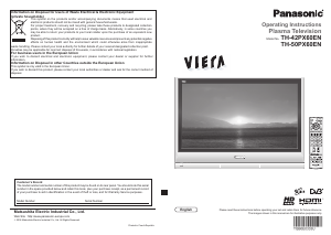 Bruksanvisning Panasonic TH-42PX60EN Viera Plasma TV