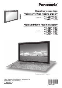 Bruksanvisning Panasonic TH-50PH9BS Plasma TV