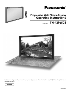 Bruksanvisning Panasonic TH-42PWD5UY Plasma TV