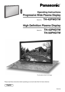 Bruksanvisning Panasonic TH-50PHD7WS Plasma TV