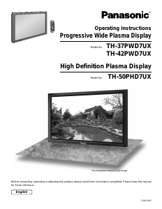 Bruksanvisning Panasonic TH-42PWD7UX Plasma TV