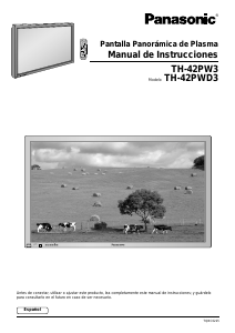 Manual de uso Panasonic TH-42PWD3E Televisor de plasma