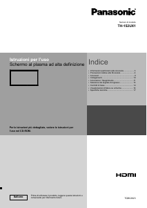Manuale Panasonic TH-152UX1 Plasma televisore