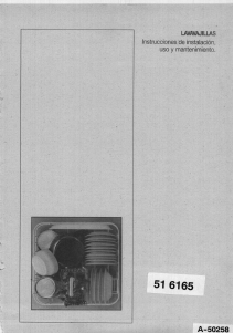 Manual de uso Lynx LV527 Lavavajillas