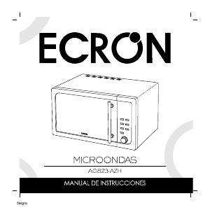 Manual de uso Ecron AG 823 AZH Microondas