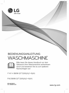Bedienungsanleitung LG F1496QD1H Waschmaschine