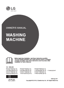 Manual LG F1496QD3HT Washing Machine