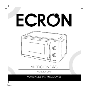 Manual de uso Ecron MG820CPV Microondas