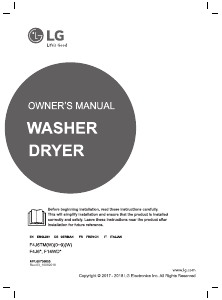 Mode d’emploi LG F14WD85TN1 Lave-linge séchant