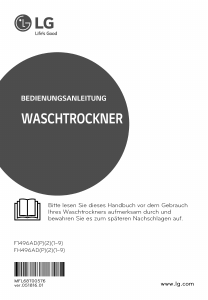 Bedienungsanleitung LG F1496AD1 Waschtrockner