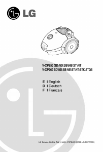 Manual LG V-CP963STG Vacuum Cleaner