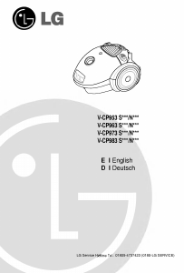 Manual LG V-CP983STC Vacuum Cleaner