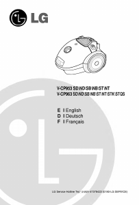 Mode d’emploi LG VTCP963ST Aspirateur