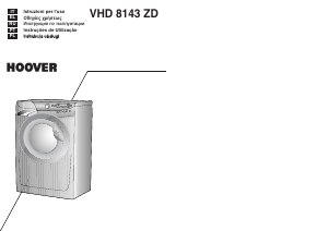Manual Hoover VHD 8143 ZDB Máquina de lavar roupa
