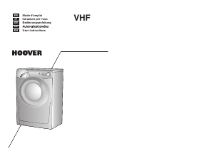 Handleiding Hoover VHF 608-30 Wasmachine