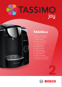 Εγχειρίδιο Bosch TAS4502NGB Tassimo Joy Μηχανή καφέ