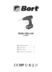 Mode d’emploi Bort BAB-18U-LiK Perceuse visseuse