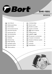 Instrukcja Bort BHK-160U Pilarka tarczowa