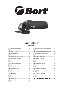 Bruksanvisning Bort BWS-500-P Vinkelslip