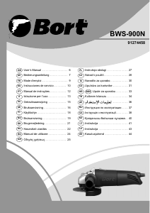 Rokasgrāmata Bort BWS-900N Leņķa slīpmašīna