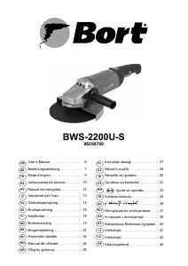 Kullanım kılavuzu Bort BWS-2200U-S Avuç taşlama makinesi