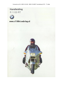 Handleiding BMW R 1100 RT (1997) Motor