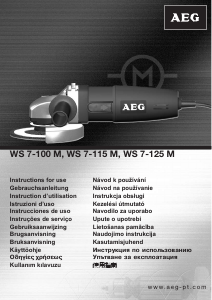 Kullanım kılavuzu AEG WS 7-100 M Avuç taşlama makinesi