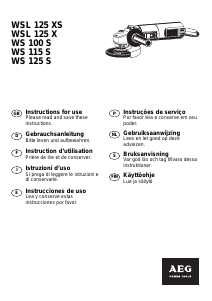 Bedienungsanleitung AEG WS 115 S Winkelschleifer