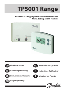 Manual Danfoss TP5001 Range Thermostat