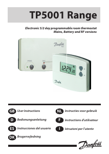 Handleiding Danfoss TP5001 Range Thermostaat