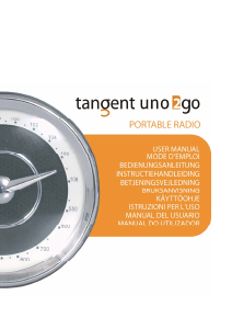 Brugsanvisning Tangent UNO 2go Radio