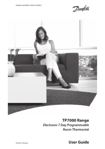 Használati útmutató Danfoss TP7000 Range Termosztát