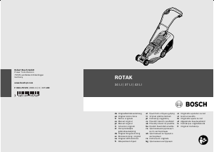 Manual de uso Bosch Rotak 34 LI Cortacésped