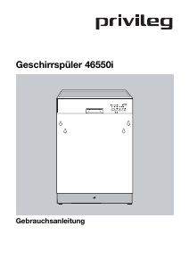 Bedienungsanleitung Privileg 46550i Geschirrspüler