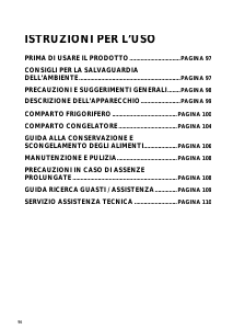 Manuale Whirlpool ARC 4170/2/IX Frigorifero-congelatore