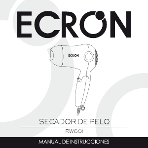 Manual de uso Ecron RW601 Secador de pelo