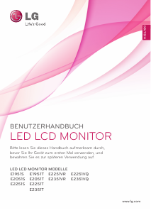 Bedienungsanleitung LG E1951S-BN LED monitor