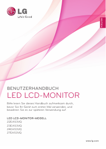 Bedienungsanleitung LG 22EA53VQ-P LED monitor