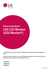 Bedienungsanleitung LG 34WK650-W LED monitor